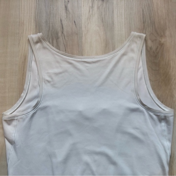 Lululemon Wundermost Ultra-Soft Nulu Square-Neck Sleeveless Body Suit Bone Color - Picture 6 of 9